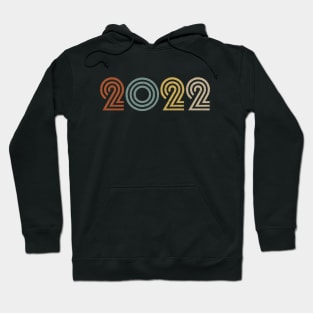 2022 Birth Year Anniversary Retro Style Hoodie